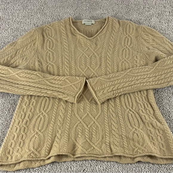 Vintage J Crew Sweater Men’s XL Merino Wool Roll Neck Fisherman Cable Knit 241 - Picture 1 of 11